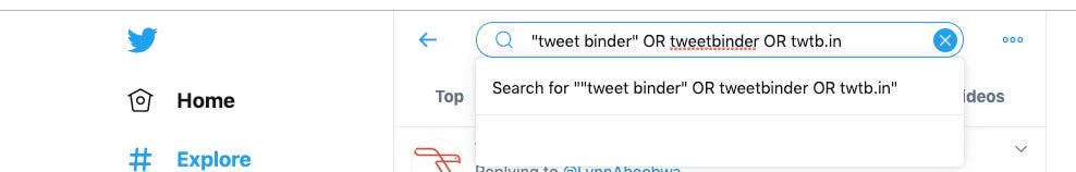 twitter search